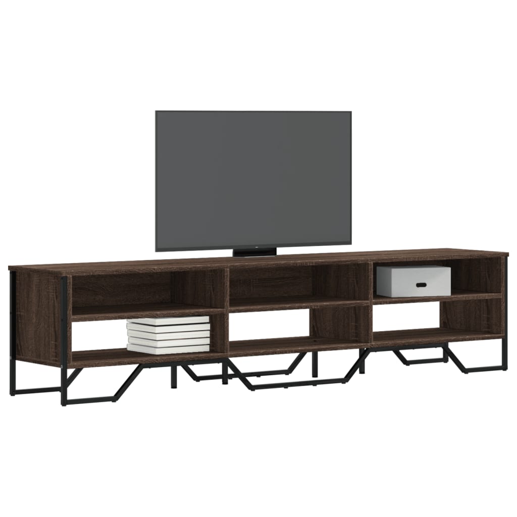 Vetonek Mueble de TV madera de ingeniería roble marrón 180x34x41 cm