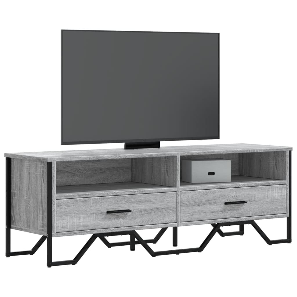 Vetonek Mueble de TV madera de ingeniería gris sonoma 122x34x41 cm