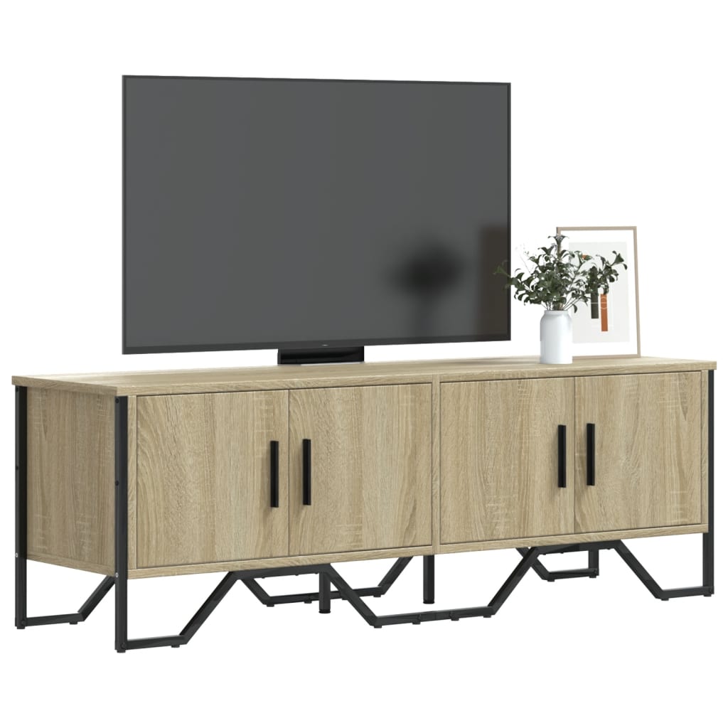 Vetonek Mueble de TV madera de ingeniería roble Sonoma 122x34x41 cm