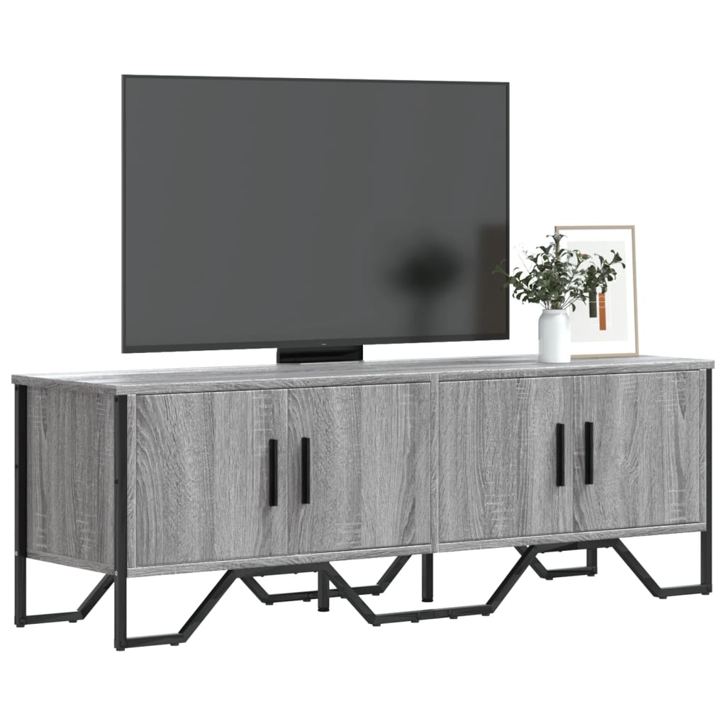 Vetonek Mueble de TV madera de ingeniería gris sonoma 122x34x41 cm