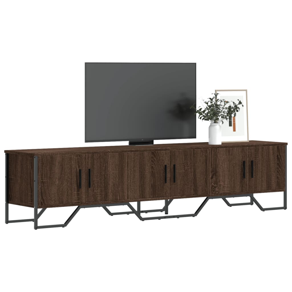 Vetonek Mueble de TV madera de ingeniería roble marrón 180x34x41 cm