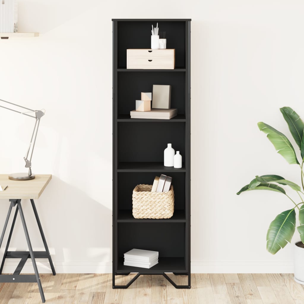 50x31x169 cm black engineering wood shelf