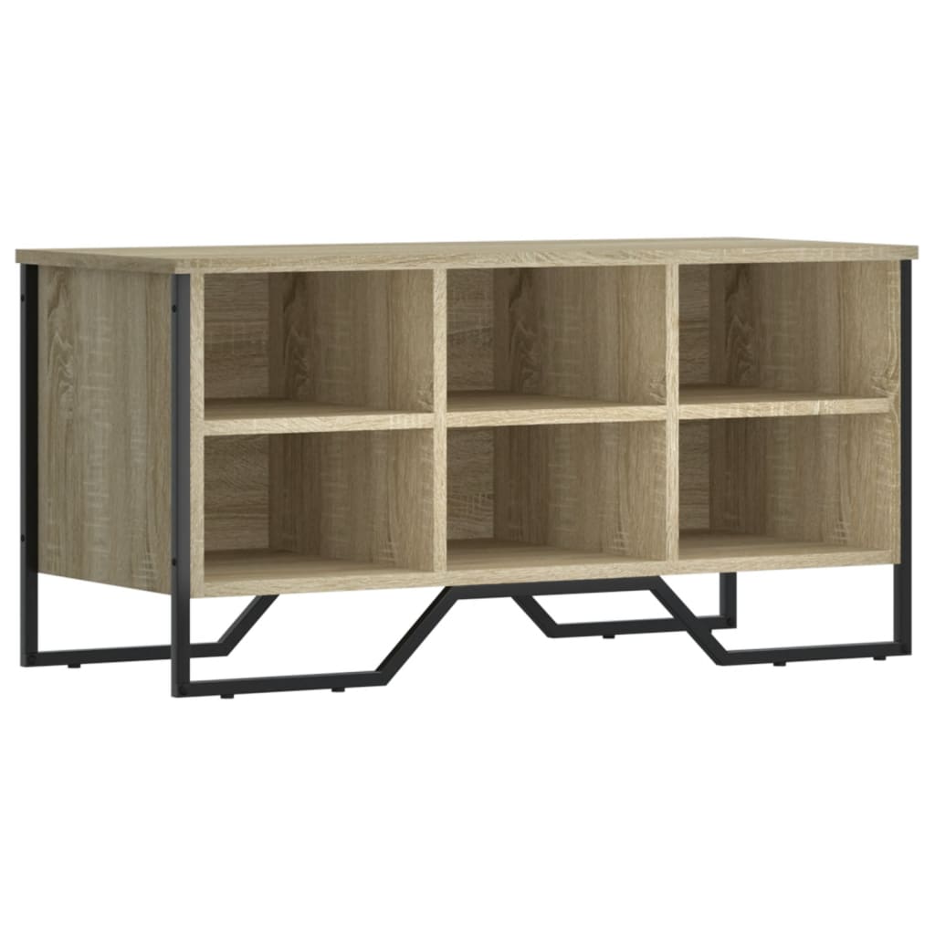 Zapatero de madera de ingeniería roble Sonoma 90x38x45,5 cm