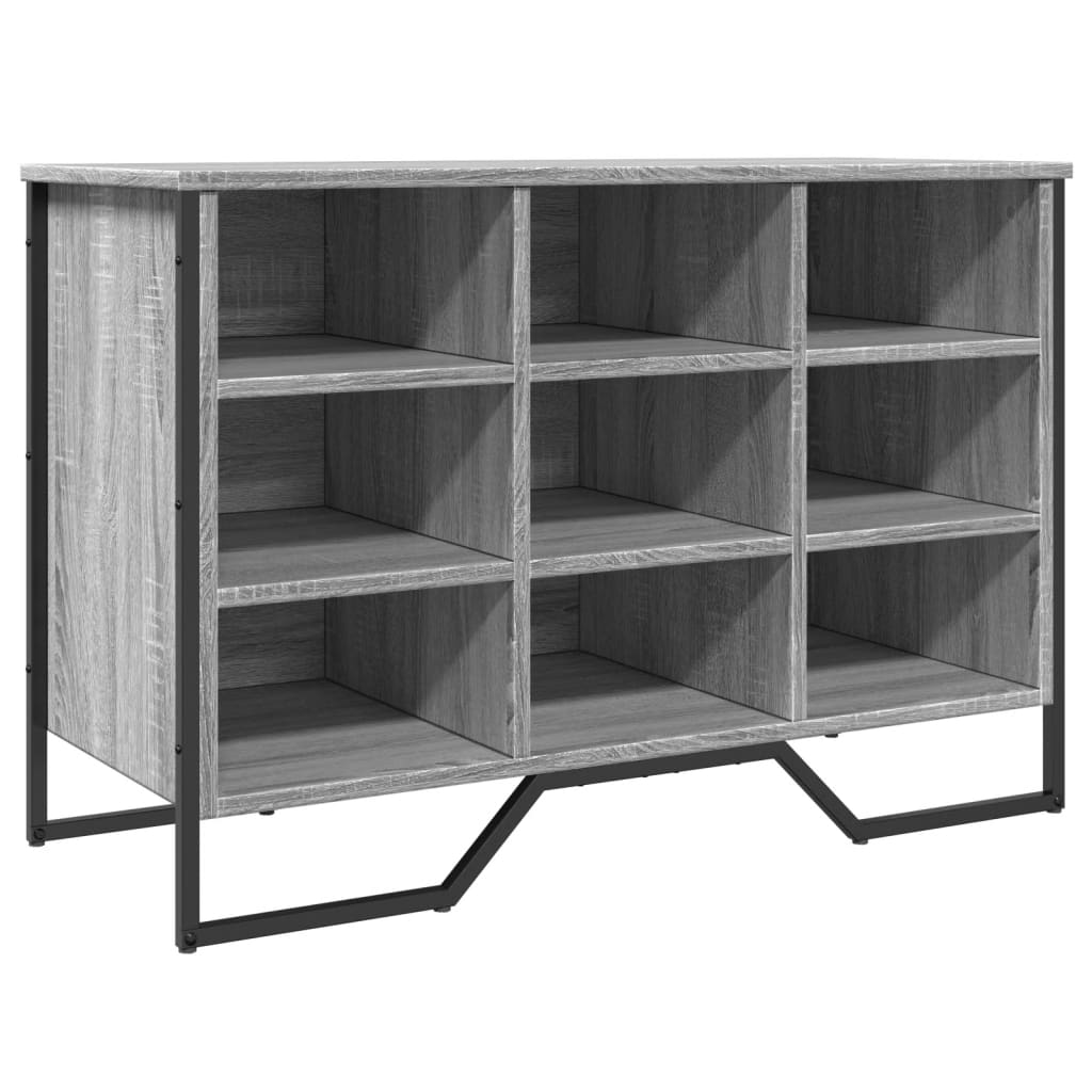 Zapatero de madera de ingeniería gris Sonoma 90x38x61,5 cm