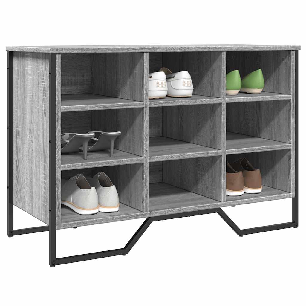 Vetonek Zapatero de madera de ingeniería gris Sonoma 90x38x61,5 cm