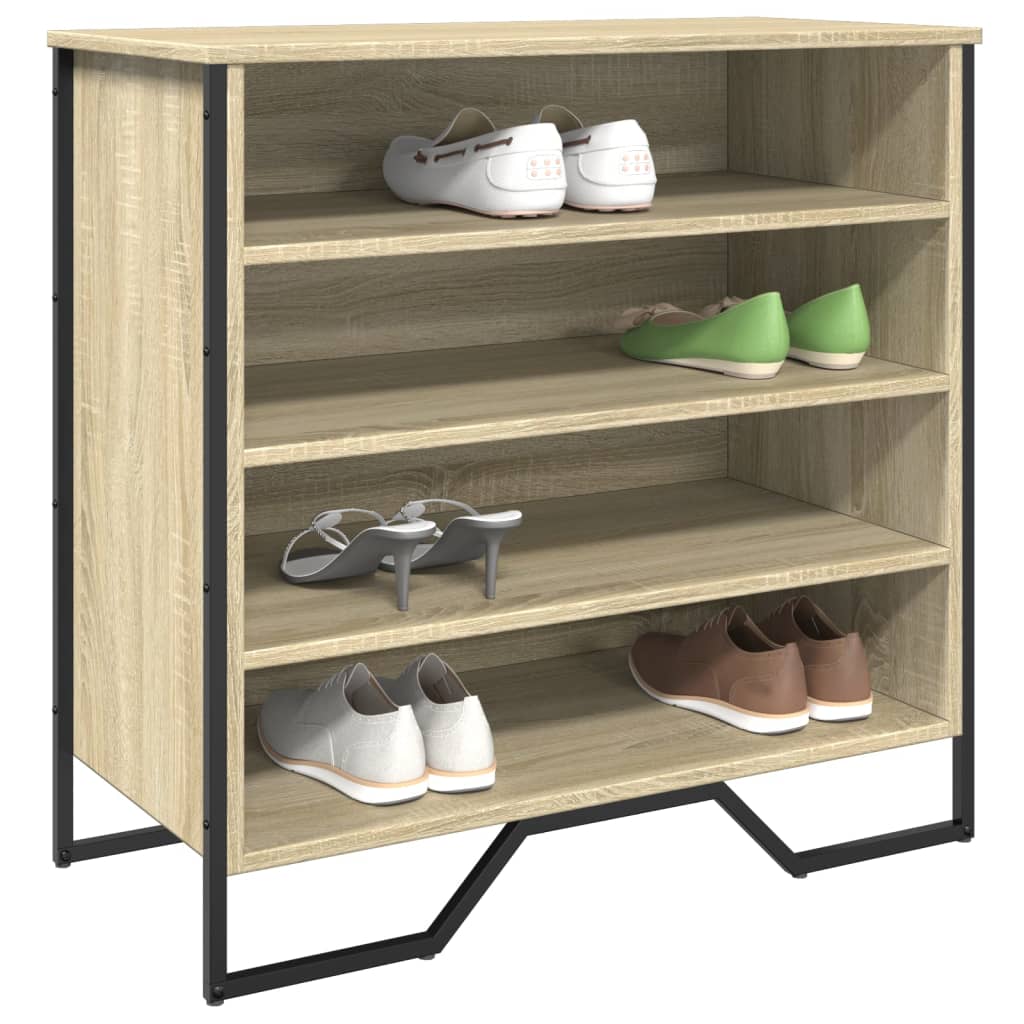 Vetonek Zapatero de madera de ingeniería roble Sonoma 80x38x78 cm