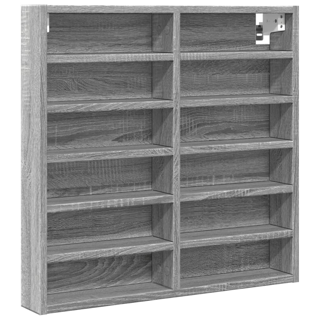 Sonoma Grey Engineering Wooden vitrine 60x8,5x58 cm