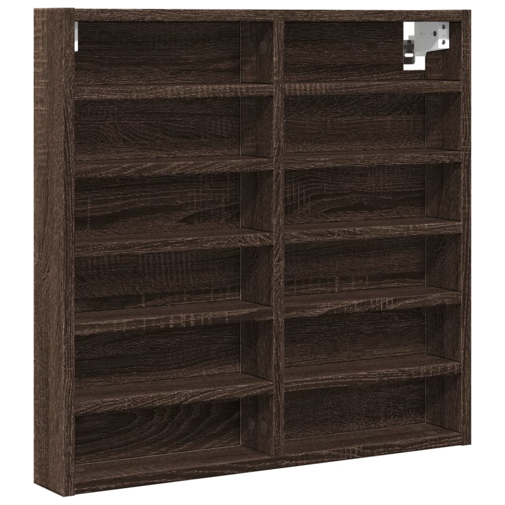 Brown Engineering Wood Roble 60x8,5x58 cm