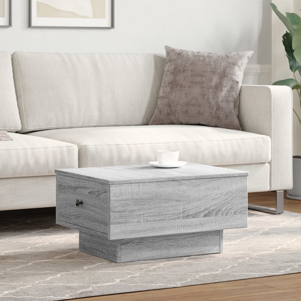 Mesa de centro madera gris Sonoma 60x45x31 cm - Vetonek