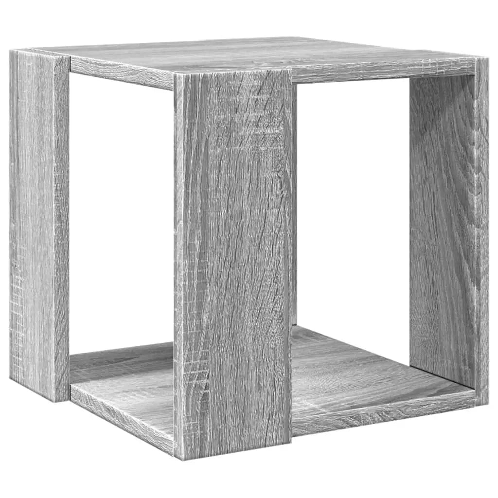 Mesa de centro madera de ingeniería gris Sonoma 32x32x30 cm V5706 Vetonek