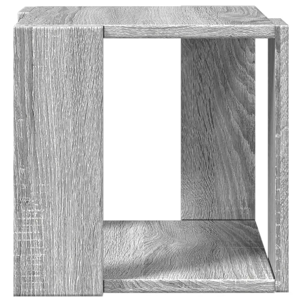 Mesa de centro madera de ingeniería gris Sonoma 32x32x30 cm V5706 Vetonek