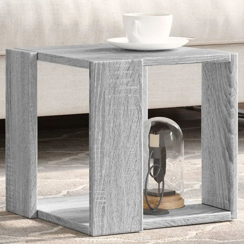 Mesa de centro madera de ingeniería gris Sonoma 32x32x30 cm V5706 Vetonek
