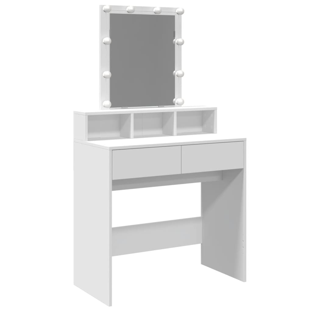 Dresser com luzes LED brancas 80x41x144.5 cm