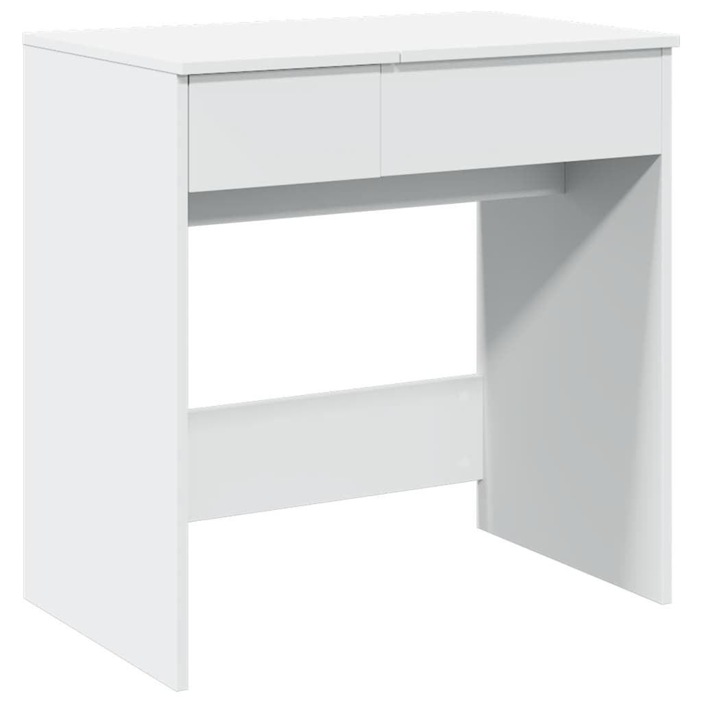 Mesa de penteado de espelho branco 73x46,5x120 cm