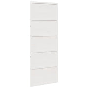 Vetonek Puerta de granero madera maciza pino blanca 80x208 cm