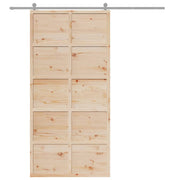 Puerta de granero madera maciza pino, diseño rústico para uso interior - Vetonek