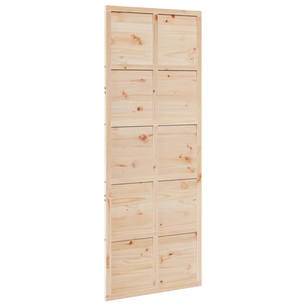Vetonek Puerta de granero madera maciza de pino 80x208 cm