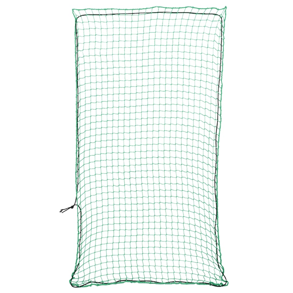 Vetonek Red de remolque con cuerda elástica PP verde 7x3,5 m