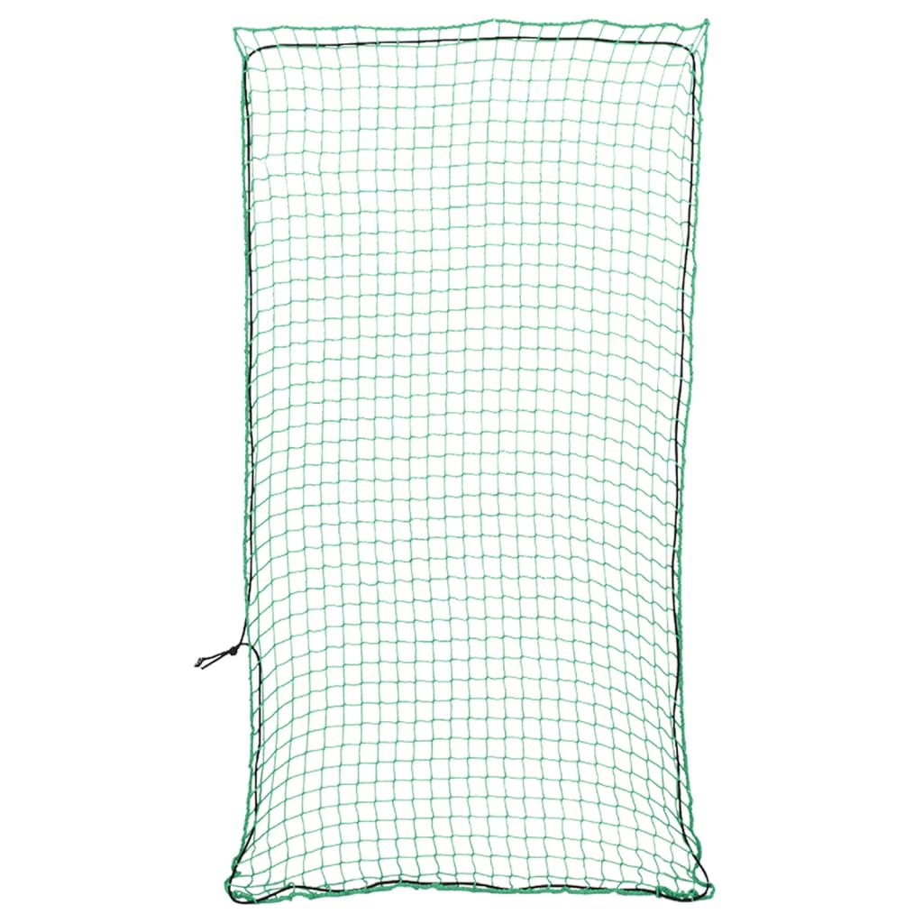 Vetonek Red de remolque con cuerda elástica PP verde 8x3,5 m