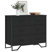 Cómoda madera de ingeniería negro 91x35,5x74,5 cm v4684 Vetonek