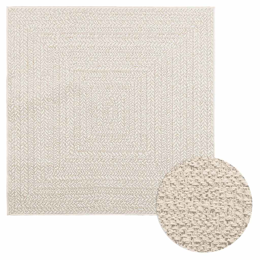 Vetonek Alfombra ZIZUR apariencia yute interior exterior crema