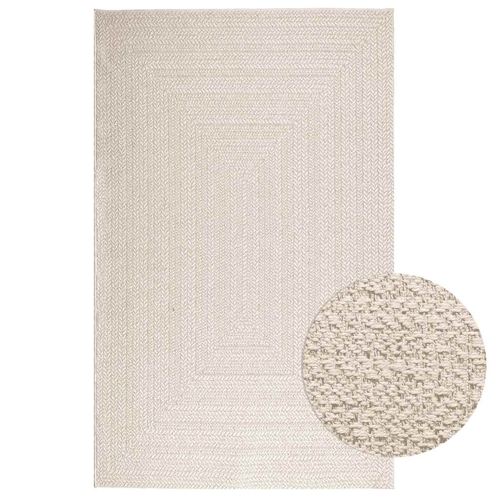 Vetonek Alfombra ZIZUR apariencia yute interior exterior crema