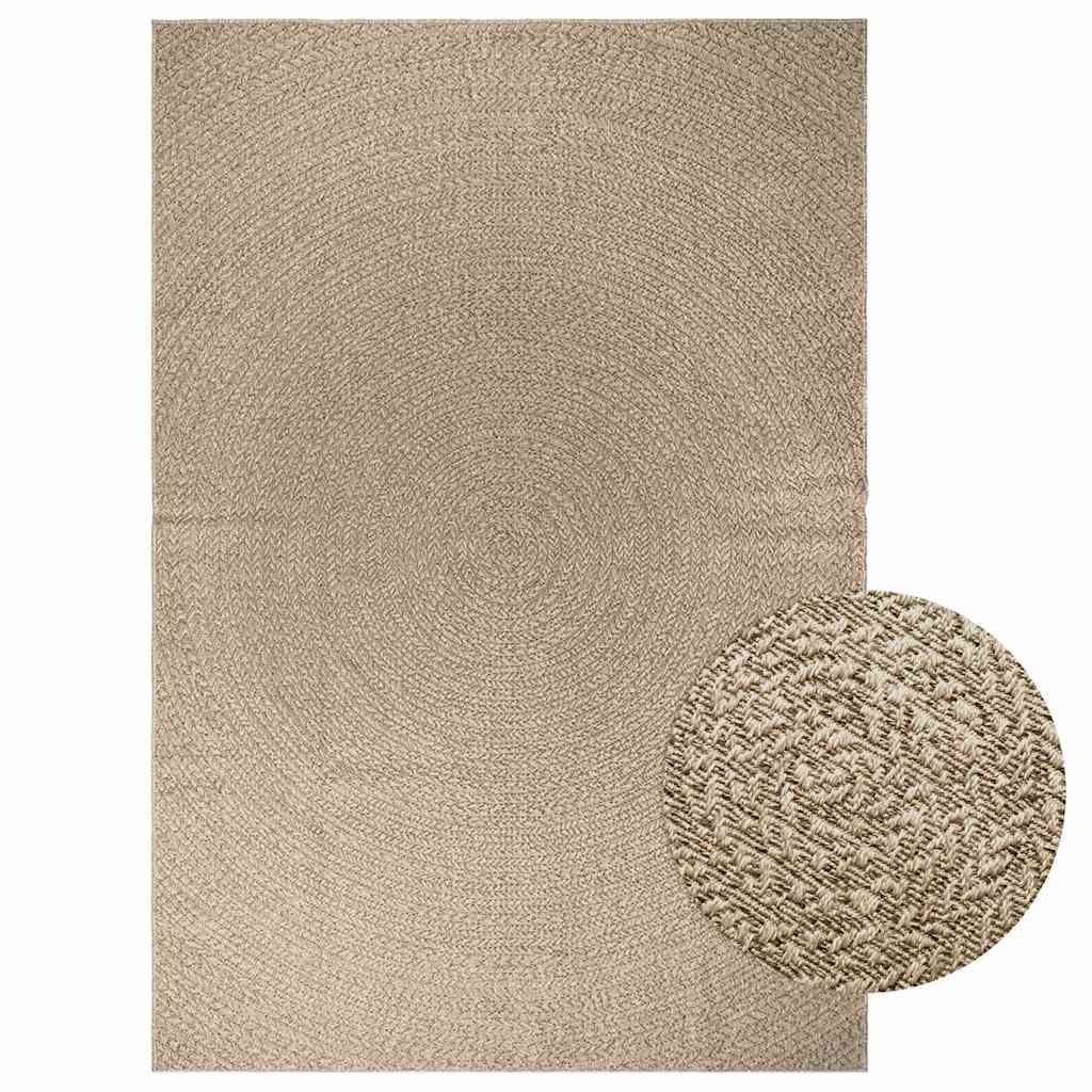 Vetonek Alfombra ZIZUR aspecto yute interior/exterior beige 200x290 cm