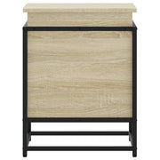 Storage box with Sonoma oak wood lid 40x40x51.5 cm v8491 - Vetonek