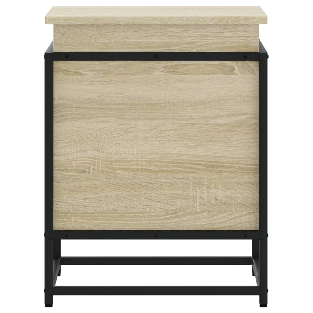 Storage box with Sonoma oak wood lid 40x40x51.5 cm v8491 - Vetonek