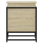 Storage box with Sonoma oak wood lid 40x40x51.5 cm v8491 - Vetonek