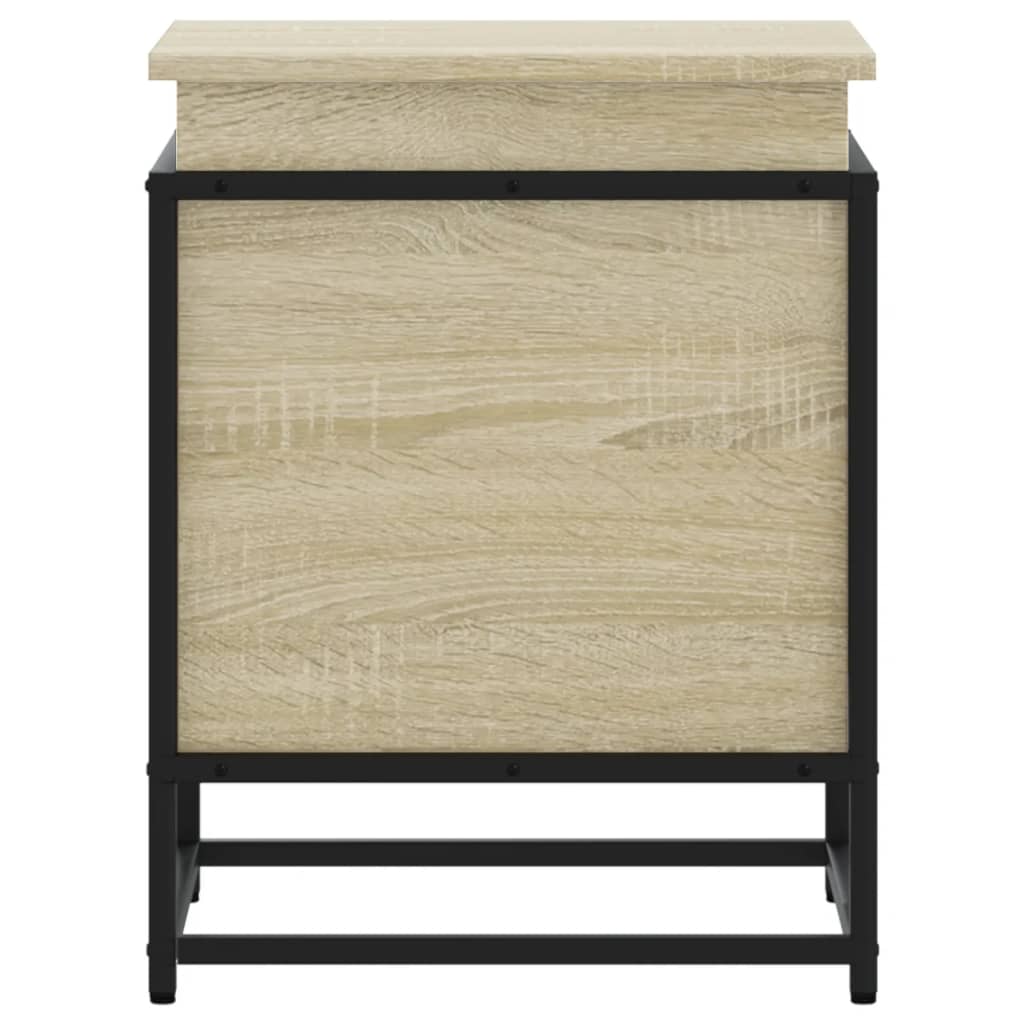 Storage box with Sonoma oak wood lid 40x40x51.5 cm v8491 - Vetonek