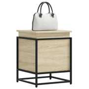 Storage box with Sonoma oak wood lid 40x40x51.5 cm v8491 Vetonek