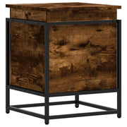 Vetonek Storage box with smoked oak wood lid 40x40x51.5 cm