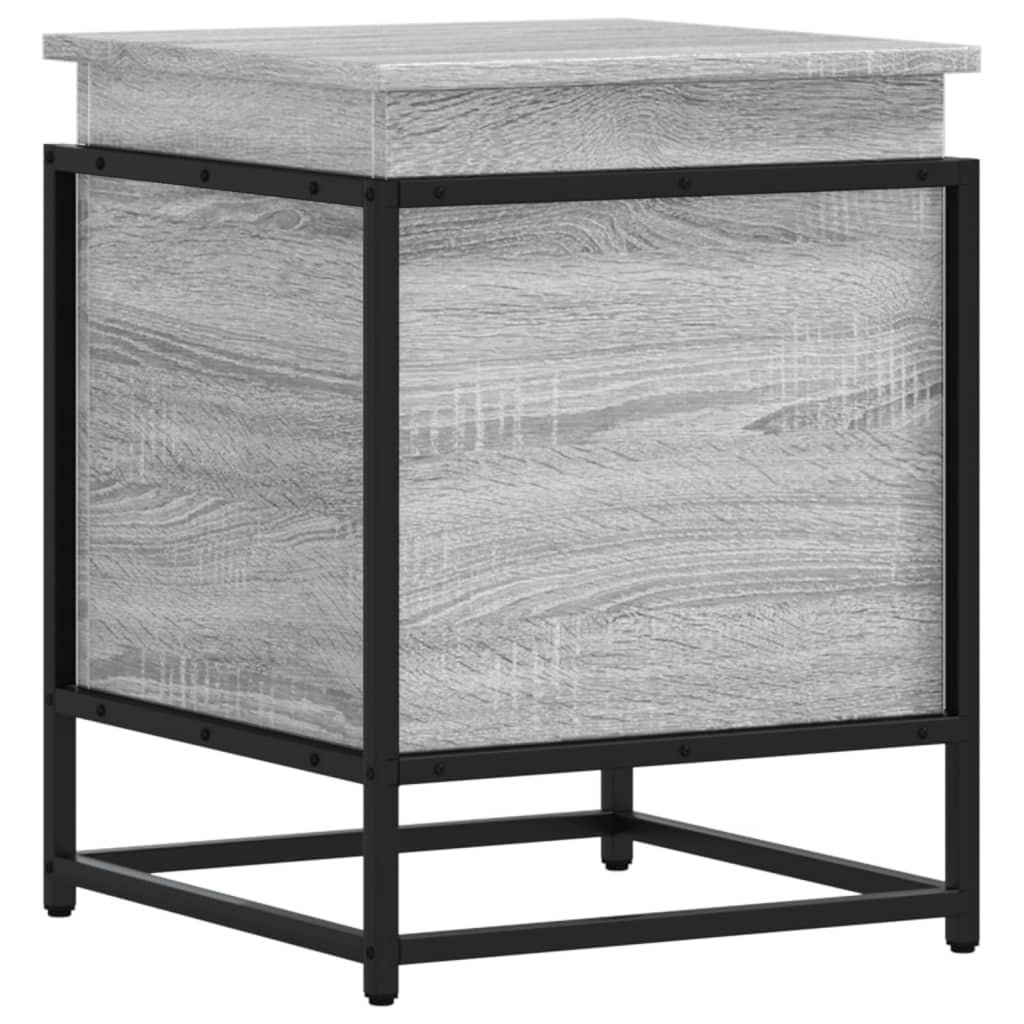 Vetonek Storage box with Sonoma gray wood lid 40x40x51.5 cm