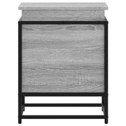 Storage box with Sonoma gray wood lid 40x40x51.5 cm - Vetonek