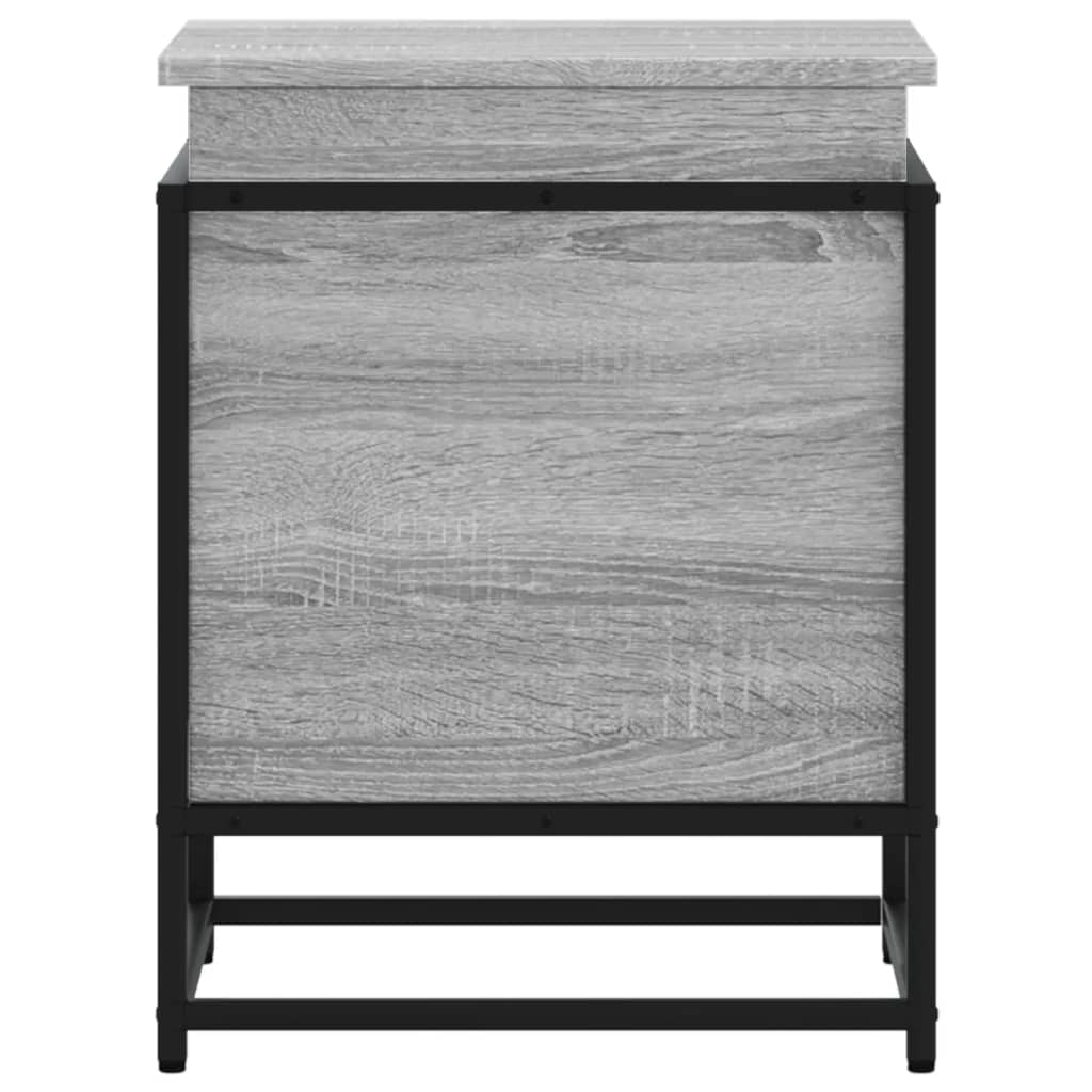 Storage box with Sonoma gray wood lid 40x40x51.5 cm - Vetonek