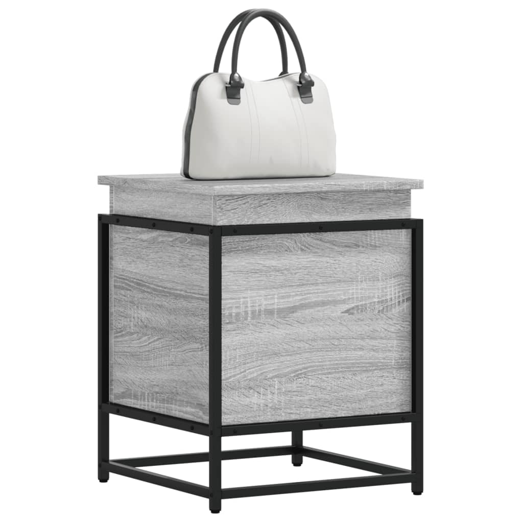 Storage box with lid sonoma gray wood 40x40x51.5 cm v8514 Vetonek
