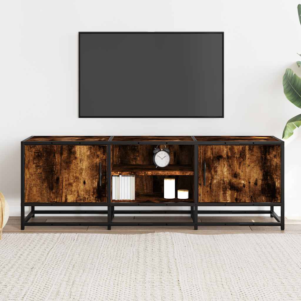 TV METAL et synthétisé NEXUS OAK Smoke 120x35x41 cm