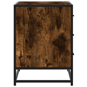 Cómoda de madera contrachapada roble ahumado 70x41x56 cm v1354 - Vetonek