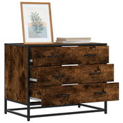 Cómoda de madera contrachapada roble ahumado 70x41x56 cm v1354 Vetonek