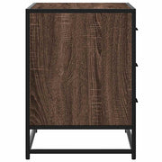 Cómoda de madera contrachapada roble marrón 70x41x56 cm v1378 - Vetonek