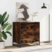 Cómoda de madera contrachapada roble ahumado 70x41x70 cm v1408 - Vetonek