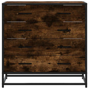 Cómoda de madera contrachapada roble ahumado 70x41x70 cm v1408 - Vetonek