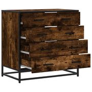 Cómoda de madera contrachapada roble ahumado 70x41x70 cm v1408 - Vetonek