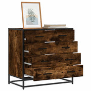 Cómoda de madera contrachapada roble ahumado 70x41x70 cm v1408 Vetonek