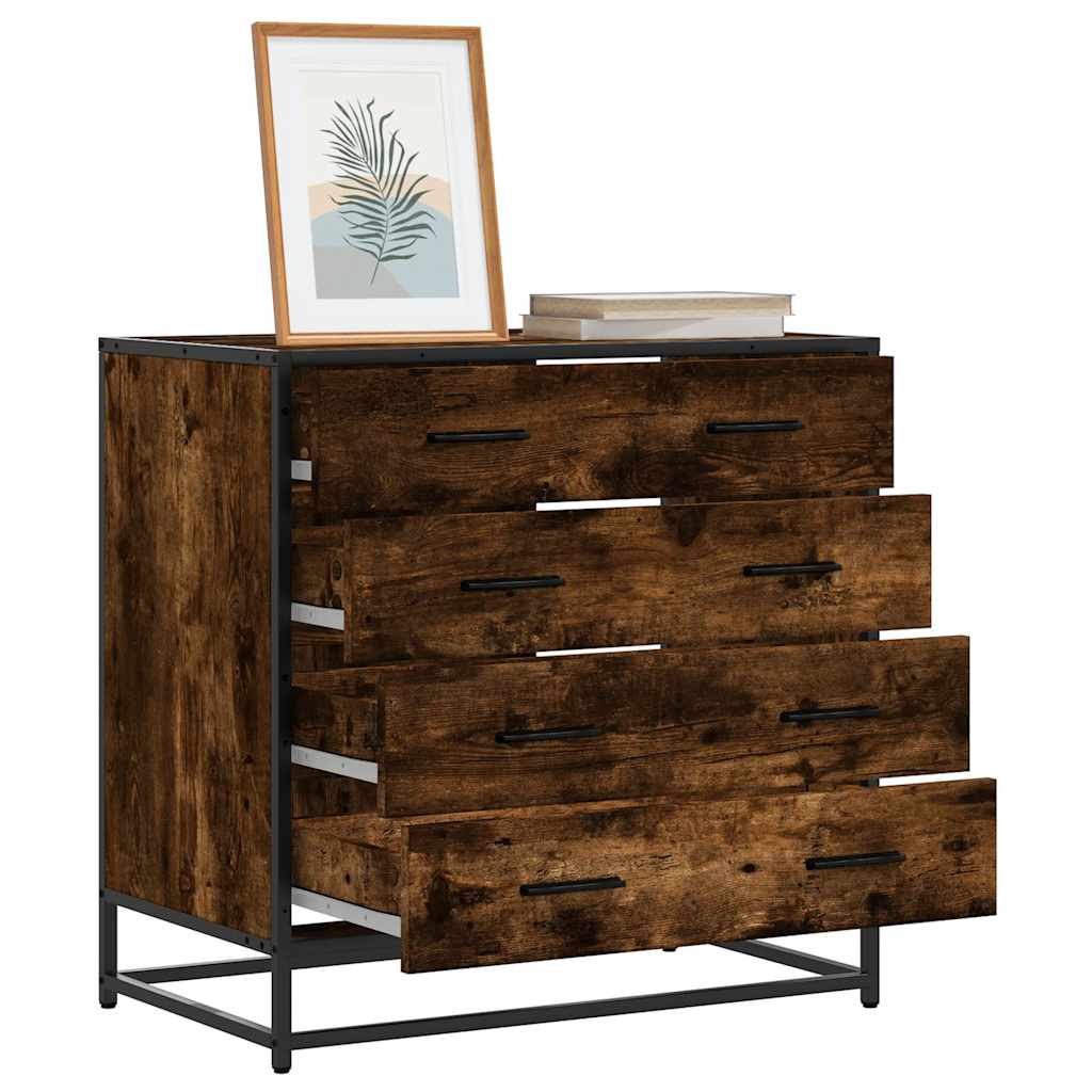 Cómoda de madera contrachapada roble ahumado 70x41x70 cm v1408 Vetonek