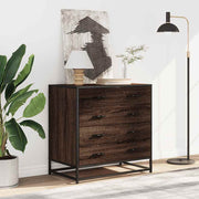 Cómoda de madera contrachapada roble marrón 70x41x70 cm v1422 - Vetonek