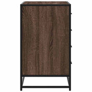 Cómoda de madera contrachapada roble marrón 70x41x70 cm v1422 - Vetonek