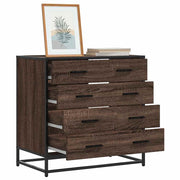 Cómoda de madera contrachapada roble marrón 70x41x70 cm v1422 Vetonek