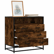 Cómoda de madera contrachapada roble ahumado 70x41x70 cm v1453 Vetonek